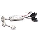Trafo LED 350/2x 9W DIM 2 x 3-fach, Verteiler + je 2 Kurzschluss-Stecker