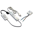 Trafo LED 350/15W Funk mit 3-fach-Verteiler inkl. UP Funk-Tast-Modul und Controller
