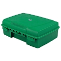 Outdoor Sicherheits-Verteilerbox MAXIMUS, IP55, 35 x 24 x 12cm, 5.8 Liter, 5 Ein-/Ausg�nge 15mm, gr�n