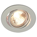 HEITRONIC Heitronic Recessed spot max. 50W with aluminum reflector, swiveling, white