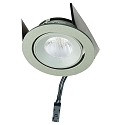 HEITRONIC LED Recessed spot SR68, 4,8W, 35�, 3000K, 319lm, IP44, chrome matt