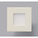 LED Recessed luminaire NIZZA Panel, IP20, SQUARE, 7.5cm, 2.2W 2700K 50lm 120�, white