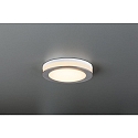 HEITRONIC LED Recessed Downlight AURORA with light ring, IP44, � 8cm, 6W 3000K 450lm, silver