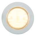 HEITRONIC LED Downlight AURORA with side light ring, IP44, � 3.94in, 10W 3000K 830lm, white