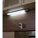 HEITRONIC LED Cabinet luminaire DETMOLD 677mm, 8W, 120�, 3000K, 450lm, IP20, not dimmable, silver / glass opal