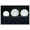 HEITRONIC 3er Set LED LED Solar-Kugelleuchte BOULE (1x � 20cm, 1x � 25cm, 1x � 30cm)