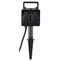 HEITRONIC Erdspie�-Energieverteiler DUBAI, IP44, max. 16A / 3680W, mit 150cm Steckerkabel, 4-fach