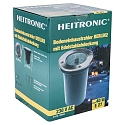 HEITRONIC Bodeneinbaustrahler BERLIN 2, 230V, IP67, E27, V2A Edelstahl 304 / Alu-Druckguss / Glas klar, starr, rund
