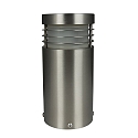 Outdoor Sockelleuchte ARUBA, IP44, 21cm, E27 max. 6W, V4A Edelstahl / PVC matt, seeluft-best�ndig