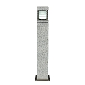 Outdoor Floor luminaire LA MER, E27 max. 20W, granite / inox, seawater resistant, 70cm