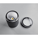 HEITRONIC Outdoor LED Deckenleuchte NEGRO, IP65, COB, 10W 3000K 750lm 50�, anthrazit