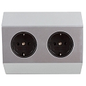 HEITRONIC Schutzkontakt Steckdose SALERNO, IP20, 2-fach, 250V, max. 3500W