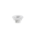 HEITRONIC LED Recessed spot DL7002, round, 38�, 5,5W, 3000K, 400lm, IP44, swiveling, white