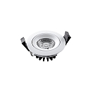 HEITRONIC downlight DL6808 round IP54, white dimmable