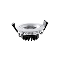HEITRONIC downlight DL6808 round IP54, white dimmable