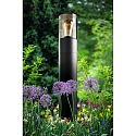 HEITRONIC Outdoor Sockelleuchte / Wegeleuchte SANTORIN , IP54, 50cm, E27, anthrazit / Rauchglas klar