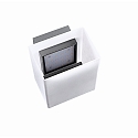 HEITRONIC LED Wall luminaire BALI Outdoor luminaire, square, 12,5W, 3000K, 700lm, IP54, white