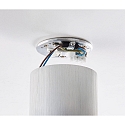 HEITRONIC Aufbaustrahler ADL9001, IP20, rund, GU10 max. 5W, 25� schwenkbar, Anschlusskabel mit Klemme, aluminium geb�rstet