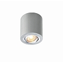 HEITRONIC Aufbaustrahler ADL9001, IP20, rund, GU10 max. 5W, 25� schwenkbar, Anschlusskabel mit Klemme, aluminium geb�rstet