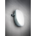 HEITRONIC LED Wall / Ceiling luminaire BODRUM, oval, 10W, 4000K, 700lm, light gray