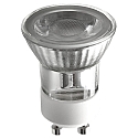 LED Reflektorlampe MR11, GU10, 3W 2700K 240lm 24�, Glas, silber / klar
