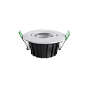 HEITRONIC LED Recessed spot DL8002 round swivelling 38� white 8,5W 720lm IP65 2700K + 4000K dimmable