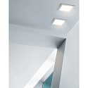 HEITRONIC LED Panel SELESTO, Clip-on System, 164mm, 12W, 3000/4000/6000K, 1100lm, square, IP20, white