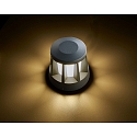 HEITRONIC LED Wegbegrenzungsleuchte GOMERA, rund, 8,5W, 3000K, 200lm, IP65, mit Anfahrschutz, anthrazit