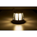 HEITRONIC LED Wegbegrenzungsleuchte GOMERA, rund, 8,5W, 3000K, 200lm, IP65, mit Anfahrschutz, anthrazit