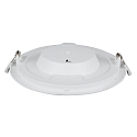 HEITRONIC ceiling recessed luminaire LE MANS round IP44, white dimmable