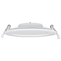 HEITRONIC ceiling recessed luminaire LE MANS round IP44, white dimmable
