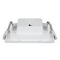 HEITRONIC LED Einbaudownlight LE MANS, eckig, 6W, 3000/4000/6000K, 430lm, IP44, dimmbar, wei�