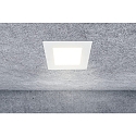 HEITRONIC LED Einbaudownlight LE MANS, eckig, 6W, 3000/4000/6000K, 430lm, IP44, dimmbar, wei�