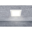 HEITRONIC ceiling recessed luminaire LE MANS square IP44, white dimmable