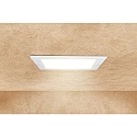 HEITRONIC ceiling recessed luminaire LE MANS square IP44, white dimmable
