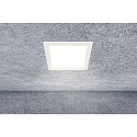 HEITRONIC ceiling recessed luminaire LE MANS square IP44, white dimmable