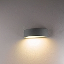 HEITRONIC outdoor wall luminaire HOJA up / down E27 IP54, powder coated, white 