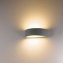 HEITRONIC outdoor wall luminaire HOJA up / down E27 IP54, powder coated, white 