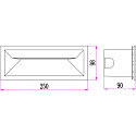 HEITRONIC LED Outdoor Wandeinbauleuche MURANO, 13W, 3000K, 230lm, IP65, anthrazit