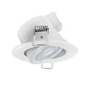 HEITRONIC recessed luminaire DL7003 round, CCT Switch IP44, white dimmable 5,5W 540/600/580lm 3000/4000/6500K 38� CRI >80