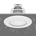 HEITRONIC recessed luminaire DL7003 round, CCT Switch IP65, white dimmable 6,7W 550/630/610lm 3000/4000/6500K 100� CRI >80