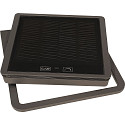 HEITRONIC LED Akku-Solar-Stehleuchte Z-LINE, IP54, 50cm, 3.7V, 2W 3000K 230lm, mit D�mmerungs-Sensor + Erdspie�, dimmbar, anthrazit