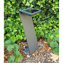 HEITRONIC LED Akku-Solar-Stehleuchte Z-LINE, IP54, 50cm, 3.7V, 2W 3000K 230lm, mit D�mmerungs-Sensor + Erdspie�, dimmbar, anthrazit