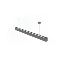 HEITRONIC LED Pendelleuchte LINEAR, 46W, 4000K, 6000lm, UGR13, CRI90, IP20, direkt/indirekt, 150cm, silber