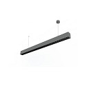 LED Pendel-/Anbauleuchte LINEAR, 31W, 4000K, 4000lm, UGR13, CRI90, IP20, direkt, 150cm, silber