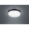 ceiling luminaire TANA IP44, black matt, partly satined 