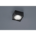 LED Aufbau-Deckenleuchte KARI, IP30, Eckig, 12 x 12cm, 12W 2700K 1030lm, CRi >90, dimmbar, mattschwarz