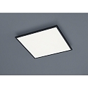 LED Ceiling luminaire RACK LED, square, IP20, black matt