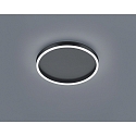 LED Ceiling luminaire SONA LED, round, IP20, black matt