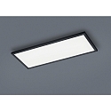 ceiling luminaire RACK IP20, satined, black matt dimmable